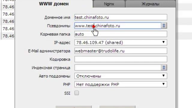 Как создать поддомен на Alynx net смотреть онлайн