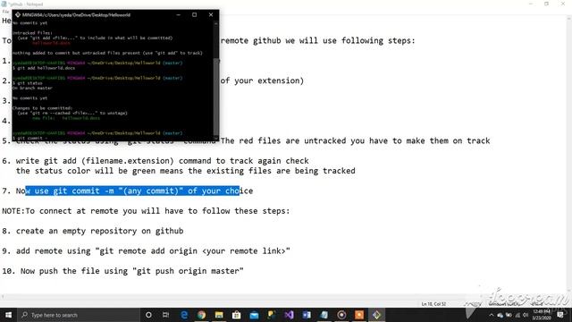 How to use git init, add/track, commit -m" ", and push your files on github? смотреть онлайн
