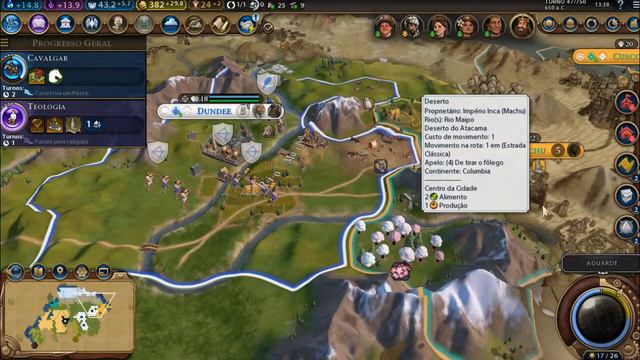 GAMEPLAY: Sid Meiers Civilization VI Gathering Storm - Partidinha básica смотреть онлайн