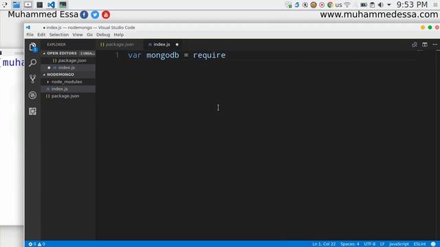 2 NodeJS and MongoDB create database смотреть онлайн
