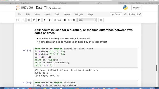 Python: Dates, Times & Timestamps Part-2 | datetime, time, date libraries смотреть онлайн