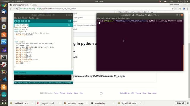 python serial(uart) monitor смотреть онлайн