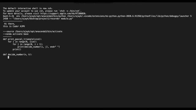 Pascal Triangle in python || Python Pattern Printing смотреть онлайн