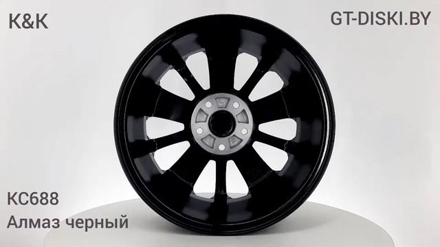 ЛИТЫЕ ДИСКИ КиК КС688 Алмаз черный // K&K KC688 mb смотреть онлайн