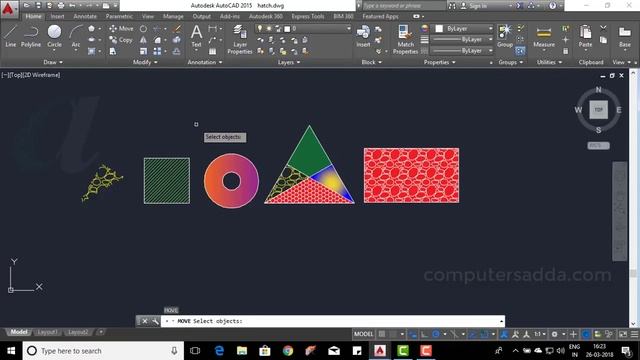 AutoCAD Telugu Tutorials || #13 || Copy,Rotate,Move,Mirror,Erase ||computersadda.com смотреть онлайн