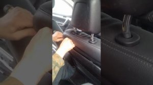 Как снять спинку и подголовник Kia Sorento 2012