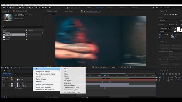 Как сделать плавный переход с размытием в Adobe After Effects. смотреть онлайн
