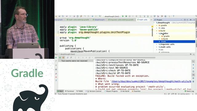 Gradle Summit 2017 - Multi repo development with Composite Builds - Daz DeBoer смотреть онлайн