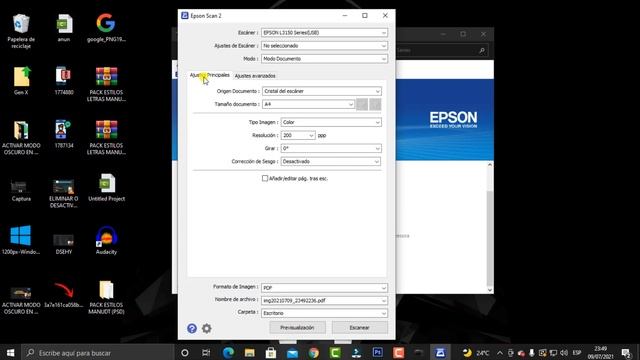 Escanear de la IMPRESORA al PC ?️ Epson L3110 L3150 L4150 L380 Tutorial Completo. смотреть онлайн