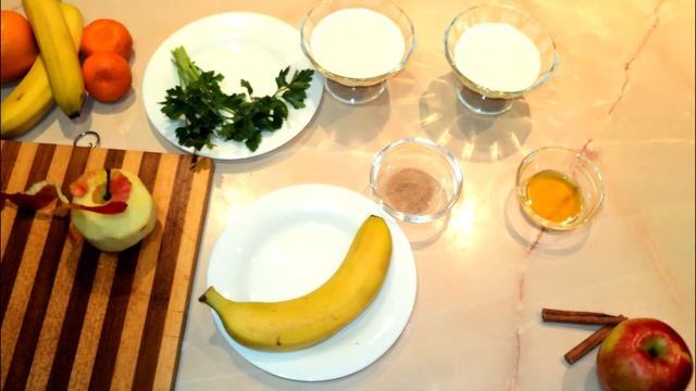 Смузи (рецепт яблочного и бананового смузи) смотреть онлайн