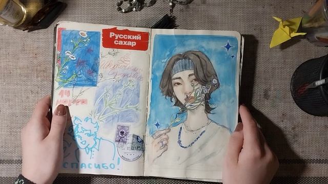обзор на скетчбук (с кистью!!!) #1 смотреть онлайн