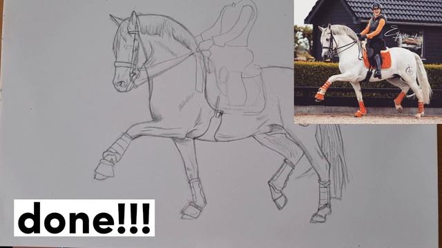 How to sketch a horse with rider ? смотреть онлайн