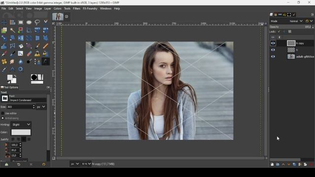 Add Watermarks to Images in GIMP смотреть онлайн