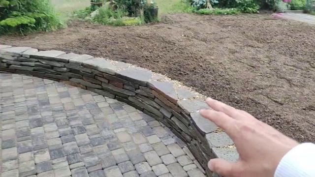 Декоративная подпорная стенка из природного камня за два дня. смотреть онлайн