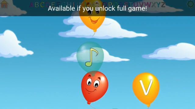 Balloon Pop Game for kids | Free ABC kids games смотреть онлайн