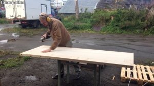 КРУТАЯ ВХОДНАЯ ДВЕРЬ ИЗ МАССИВА СВОИМИ РУКАМИ/Краткая версия