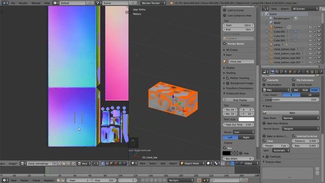 #33 Запекание карты нормалей (normal map) в Blender смотреть онлайн