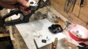 Ремонт бензопилы Stihl ms 180. Не тянет. Часть 1