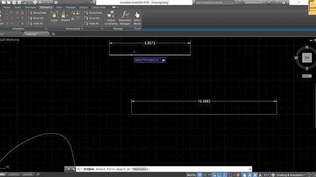 #38 AutoCAD Tutorial- Geometric & Dimensional Parametric Constraints along with Manage Tab смотреть онлайн