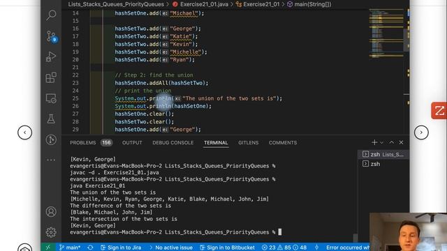 How to use a HashSet data structure in Java смотреть онлайн