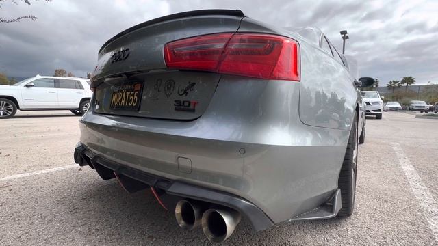 Audi A6 muffler delete and cat back exhaust system w/magnaflow 11385 смотреть онлайн
