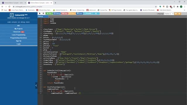 Making A Python Text Adventure/RPG | Part 2 | Character Creation смотреть онлайн