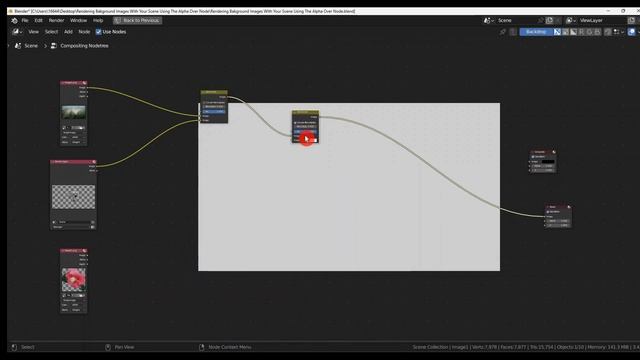Render Your Scene With Background Images Using The Alpha Over Node In The Compositor смотреть онлайн