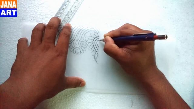 Embroidery Design With Pencil Art | Tracing Paper смотреть онлайн