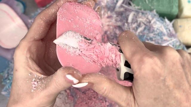 ASMR Soap Cubes / Soap Cutting / Oddly Satisfying And Relaxing. #asmr #soapcubes #soapcutting #fyp