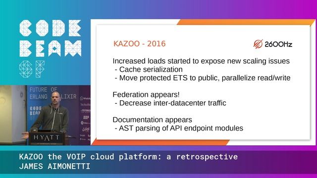 KAZOO the VOIP cloud platform: A retrospective - James Aimonetti | Code BEAM SF 20 смотреть онлайн