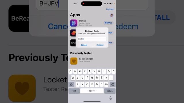 How to RETRY redeeming an invitation code in TestFlight app? смотреть онлайн