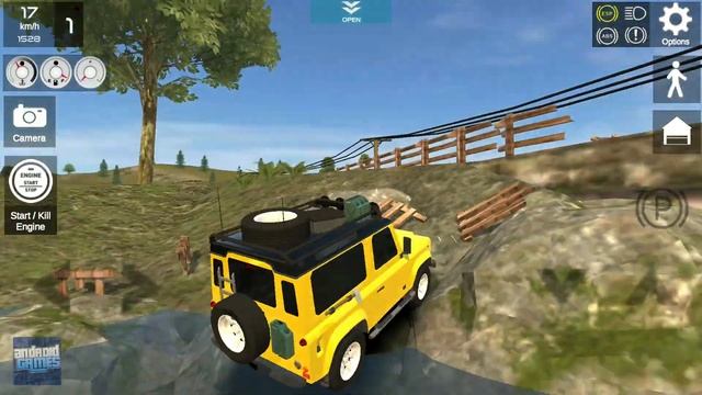 Yellow Land Rover Defender - Real Countryside Off-Road 4x4 - Android Gameplay смотреть онлайн
