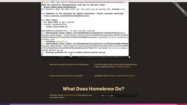 Brew Installation in Mac OS : Python, terraform installation using brew смотреть онлайн