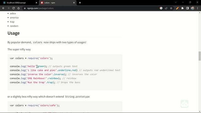 #9. Colors Module in Node.js | Style Your VS Code Console | Node.js Serie смотреть онлайн