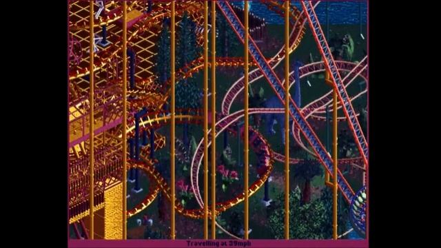 OpenRCT2 - Metallic Madness - Corkscrew Roller Coaster смотреть онлайн