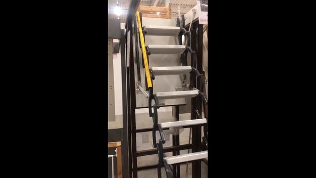 Раздвижная лестница на чердак MINKA Elegance с телескопическим поручнем смотреть онлайн