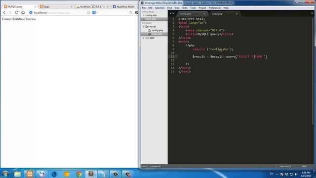 สอน PHP + MySQLi การดึงข้อมูลจากฐานข้อมูลด้วย MySQLi: query() ตอนที่2 смотреть онлайн