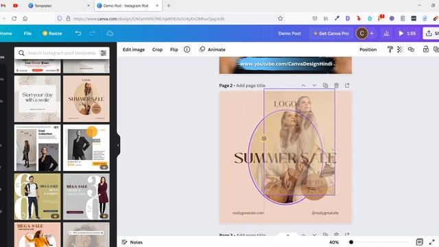 How to Detach Image in Canva | Detach Video | Tutorials | Canva Design Hindi смотреть онлайн