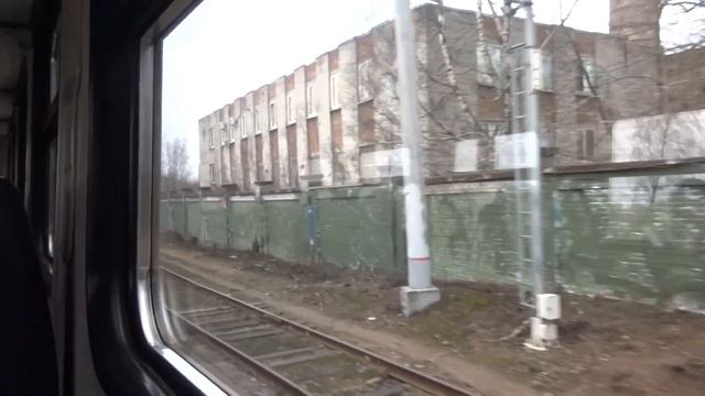 ИЗ ОКНА ЭЛЕКТРИЧКИ  ФИНЛЯНДСКИЙ ВОКЗАЛ САНКТ ПЕТЕРБУРГ- ОЛЬГИНО. Правая сторона