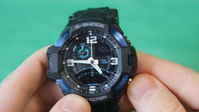 G-SHOCK GA-1000-2B | Обзор и настройка (на русском) | Купить со скидкой
