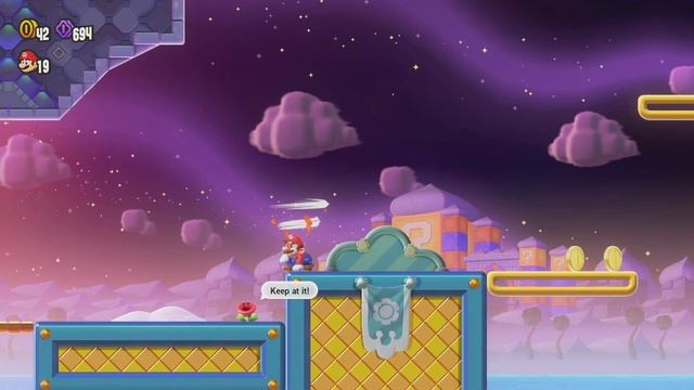 Badge Challenge Crouching High Jump II - Super Mario Bros. Wonder Gameplay смотреть онлайн