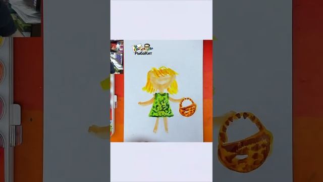 Рисуем красную шапочку поем песенку рисуем красками ￼ смотреть онлайн