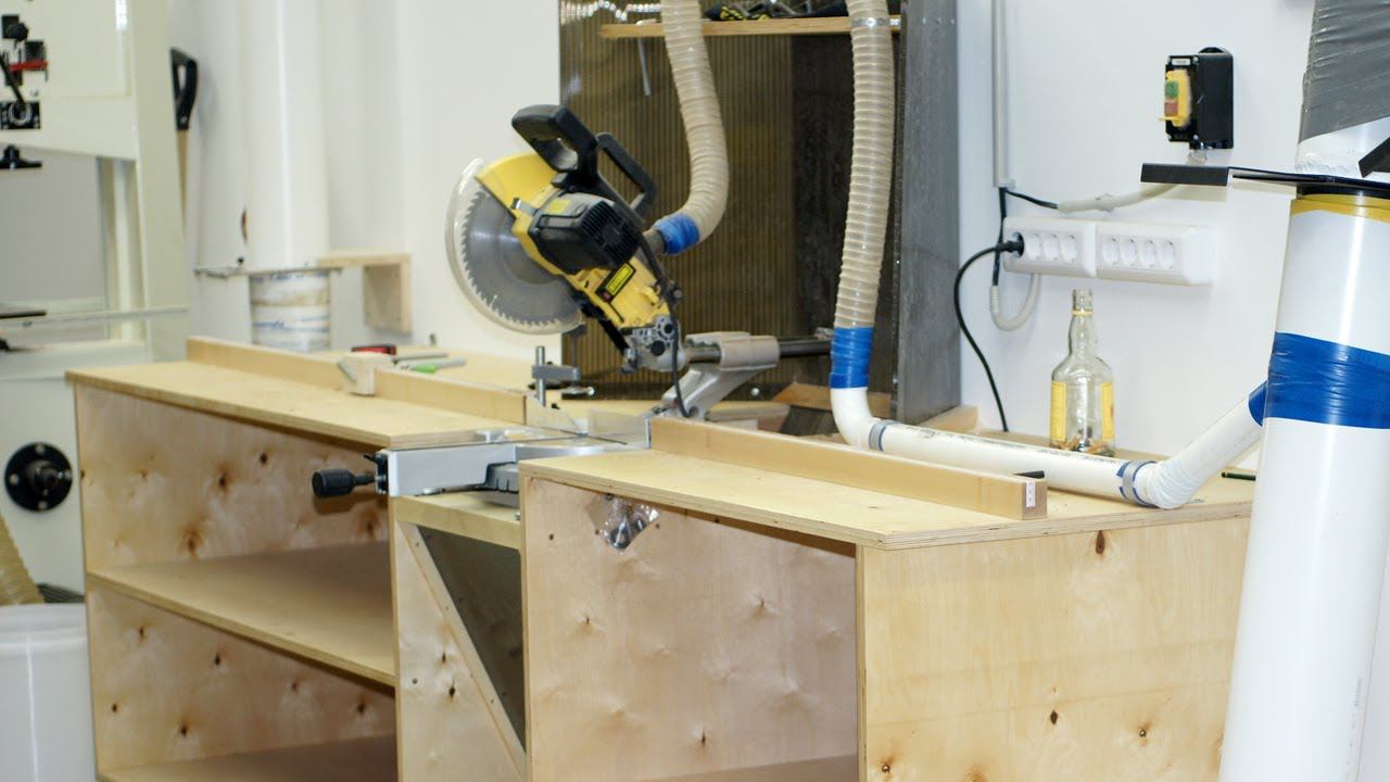 Building a miter saw workbench / Изготовление стола для торцовочной пилы смотреть онлайн