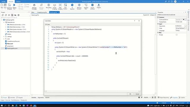 How to read large text file in UIPath смотреть онлайн