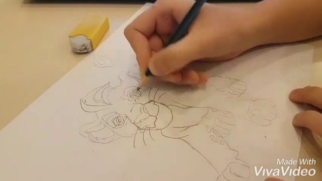 Рисую Кайона из хранителль лев. смотреть онлайн