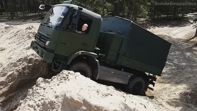 По бездорожья на Легендарном грузовике Mercedes-Benz Atego 4x4 смотреть онлайн