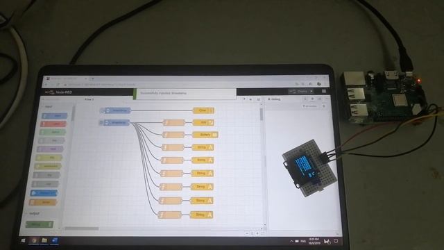 NodeRED RPi OLED