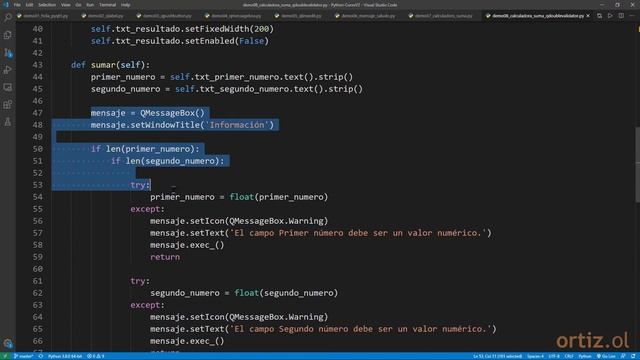 Python Curso V2: 403 Establecer Validador Reales QDoubleValidator sobre Campo de Texto (QLineEdit) смотреть онлайн