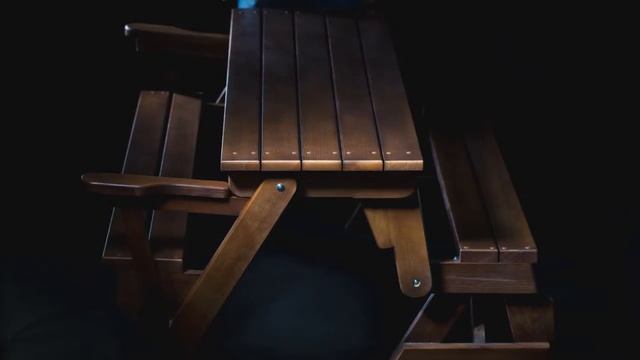 Лавка стол для дачи! Разбираем за 5 секунд! Экономит пространство! 100% полезный аксессуар для дачи