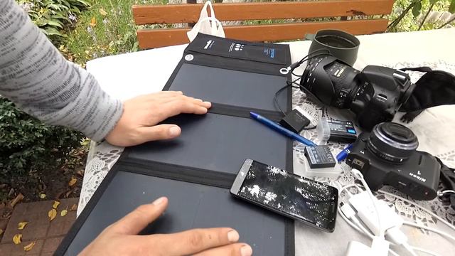 SolarPanel BlitzWolf 20W настоящие выводы смотреть онлайн